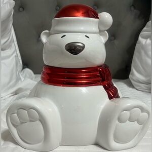 Bath & Body Works Harry Slatkin and Co
Winter Bear Cookie Jar - some wear shown